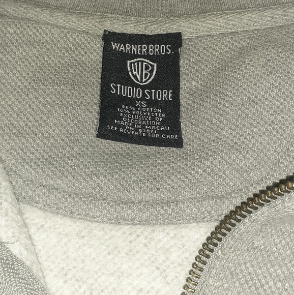 1998 Marvin The Martian Zipper Sweatshirt Vintage 90s Looney Tunes Warner Bros - Picture 3 of 5